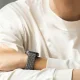 Uniq strap Aspen Apple Watch 44/42 / 45mm Series 4/5/6/7/8 / SE / SE2 Braided DE gray / pebble gray