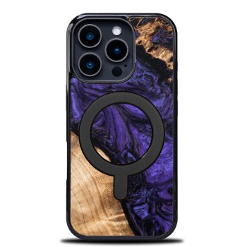 „Bewood Unique“ dėklas, skirtas „iPhone 16 Pro“, violetinis (su „MagSafe“)