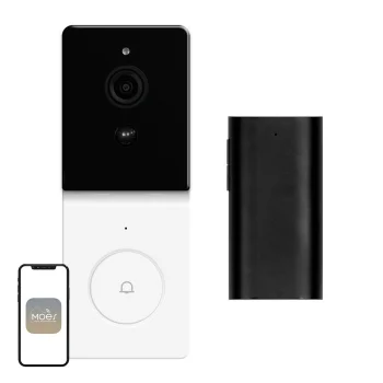 Vaizdo durų skambutis Moes WDB-TY-B20 Wi-Fi RF 433 MHz 1080p IP65
