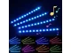 LED automobilių salono apšvietimas su pulteliu (4 x 12 LED)