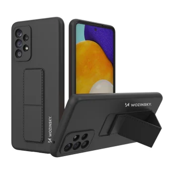 Wozinsky Kickstand Case dėklas su stovu Samsung Galaxy A73, juodas