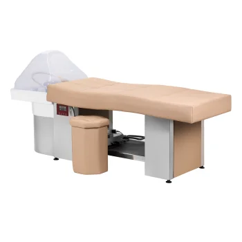 Shampoo Bed Gabbiano Head Spa 017 with Stool Beige