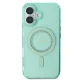 Guess dėklas iPhone 16 Plus telefonui IML Rhinestones MagSafe, žalias