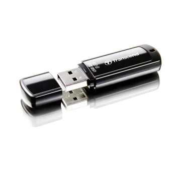 USB atmintinė Transcend JetFlash 350 8 GB USB 2.0, juoda