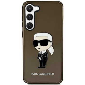 Karl Lagerfeld dėklas Samsung Galaxy S23 telefonui Ikonik Karl, juodas
