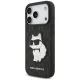 Karl Lagerfeld Saffiano Mono Patch Choupette case for iPhone 18 Pro / 17 Pro, black