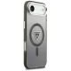 Guess IML Gradient Triangle Logo MagSafe dėklas telefonui iPhone Air, juodas