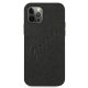 Guess iPhone 12 Pro Max dėklas Saffiano Vintage Script, juodas