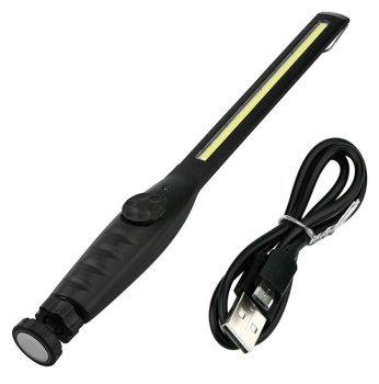 Rechargeable LED Workshop Lamp, 8W, Black