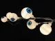 Helovino LED girlianda „Akys“, 10 LED, ~195 cm, balta