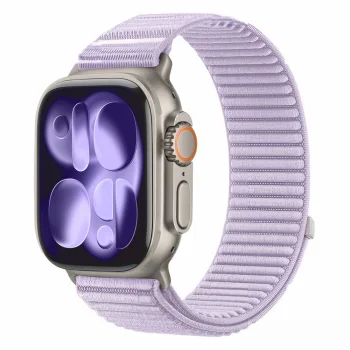 Tech-Protect NylonLoop strap for Apple Watch 44/45/46/49 mm, purple