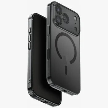 Uniq Airsuit Magclick dėklas, skirtas iPhone 17 Pro, juodas