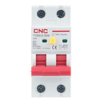 Nuotėkio srovės automatinis jungiklis RCBO 2P, 16A, C klasė, 30mA, 6kA