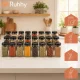 Prieskonių indelių rinkinys Ruhhy, 24 vnt., 120 ml