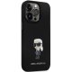 Karl Lagerfeld iPhone 13 / 13 Pro Case Silicone Ikonik Metal Pin, Black