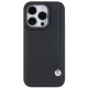 BMW Leather Blue Dots iPhone 15 Pro Max dėklas, juodas