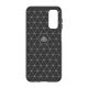 Lankstus anglies pluošto rašto dėklas Samsung Galaxy M14 Carbon Case, juodas