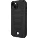 BMW Leather Seats Pattern dėklas skirtas iPhone 14, juodas
