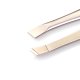 Nghia Export T-09 Slanted Cosmetic Tweezers, Silver