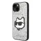 Karl Lagerfeld iPhone 14 Plus Case Glitter Choupette Silver