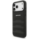 Mercedes AMG Leather Debossed Lines dėklas iPhone 17 Pro Max, juodas