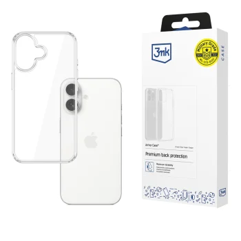 3mk Armor Case dėklas iPhone 17 telefonui, skaidrus