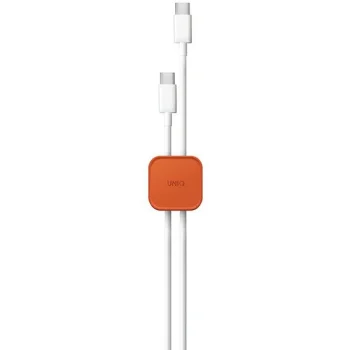 Uniq Pod lipnūs kabelių laikikliai, 8 vnt., oranžiniai