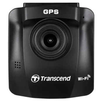 Vaizdo registratorius Transcend DrivePro 230 Data DE Privacy su 32 GB microSD kortele, GPS, Wi-Fi, juodas