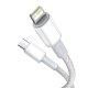 USB-C į Lightning laidas Baseus CATLGD-A02 20W, 2m, baltas