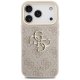 Guess 4G Classic Logo Big Strap Metal Buttons dėklas iPhone 17 Pro, rožinis