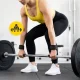 4FIZJO odiniai traukos diržai Deadlift Straps, juodi