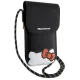 Hello Kitty Leather Hiding Kitty Cord Bag rankinė telefonui, juoda
