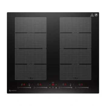 AMZCHEF CE-FS-I74S-FFDD10 įmontuojama indukcinė kaitlentė, 4 zonos, 7400 W, juoda