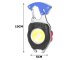 Daugiafunkcis 8-in-1 LED COB raktų pakabuko žibintuvėlis su magnetu