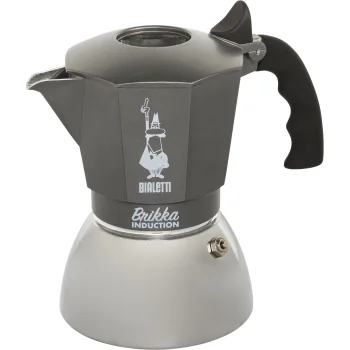 Bialetti Brikka Induction Espresso Maker 4 Cups Anthracite