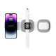 Tech-Protect QI15W-A32 3-in-1 MagSafe belaidis įkroviklis - pilkas