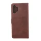 Atverčiamas dėklas Smart Velvet telefonui Xiaomi Redmi Note 14 4G (Global), rudas