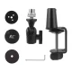 NanoRS RS421 mikrofono stovas su 3/8\" ir 5/8\" sriegiu, 1 kg, juodas