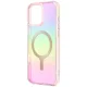 Uniq Iridescia Magclick Charging dėklas, skirtas iPhone 16 Pro Max, rožinis