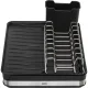 Gefu SMARTLINE extendable dish drainer, black/silver