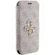 Guess 4G Metal Logo atverčiamas dėklas iPhone 15 Pro Max, rožinis