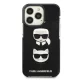 Karl Lagerfeld Karl&Choupette Head dėklas iPhone 13 / 13 Pro, juodas