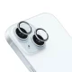 3mk Lens Protection Pro kameros apsauginis stiklas su mėlynu rėmeliu skirtas iPhone 15