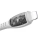 USB-A – Lightning laidas Joyroom S-A59 Vibrant Series 3A 1.2 m, baltas
