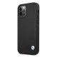BMW iPhone 12 Pro Max Case Leather Deboss, Black