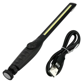 Rechargeable LED Workshop Lamp, 8W, Black