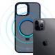 3MK Smoke Case Mag&Stand dėklas, skirtas iPhone 12 Pro Max, juodas