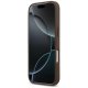 Guess 4G Nauble Card Triangle dėklas iPhone 17 Pro telefonui, rudas