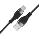 Acefast C11-04 USB-A – USB-C laidas 3A 1.2 m, juodas