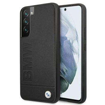 BMW Signature Logo Imprint dėklas Samsung Galaxy S22+, Juodas
